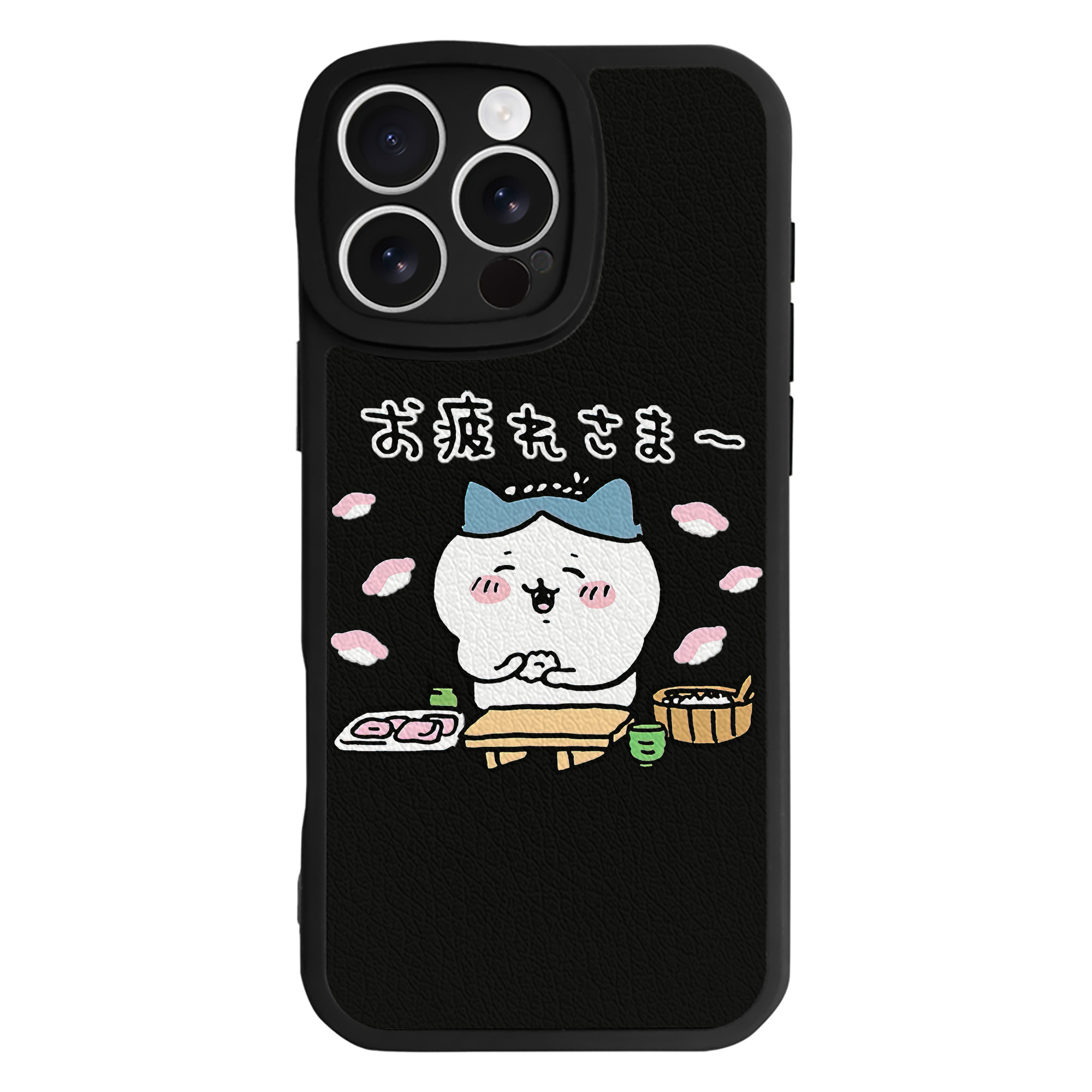 （画像用） ちいかわ ハチワレ Chii-kawa hachiware 【iPhone 16シリーズ対応】シリコンスマホケース（レザー調） 材質：シリコン